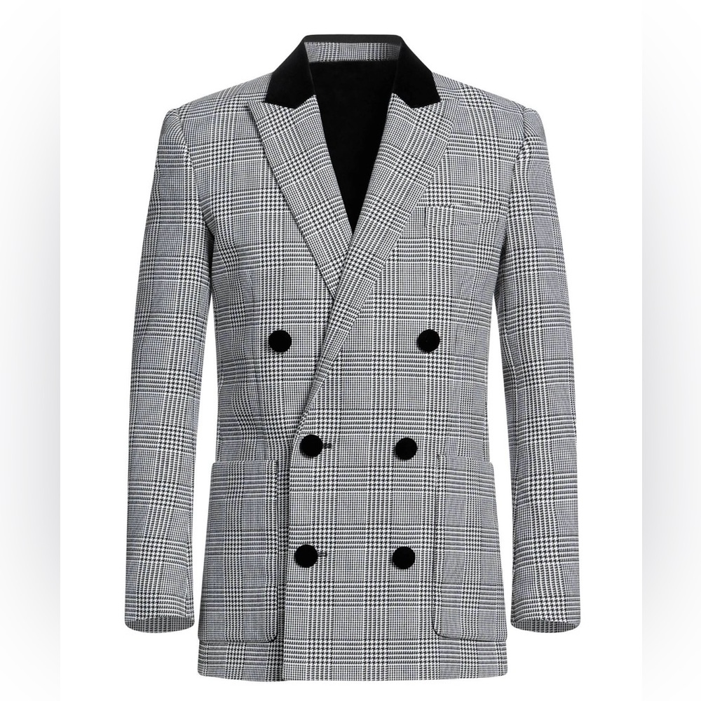 Balmain Double-Breasted Suit Jacket